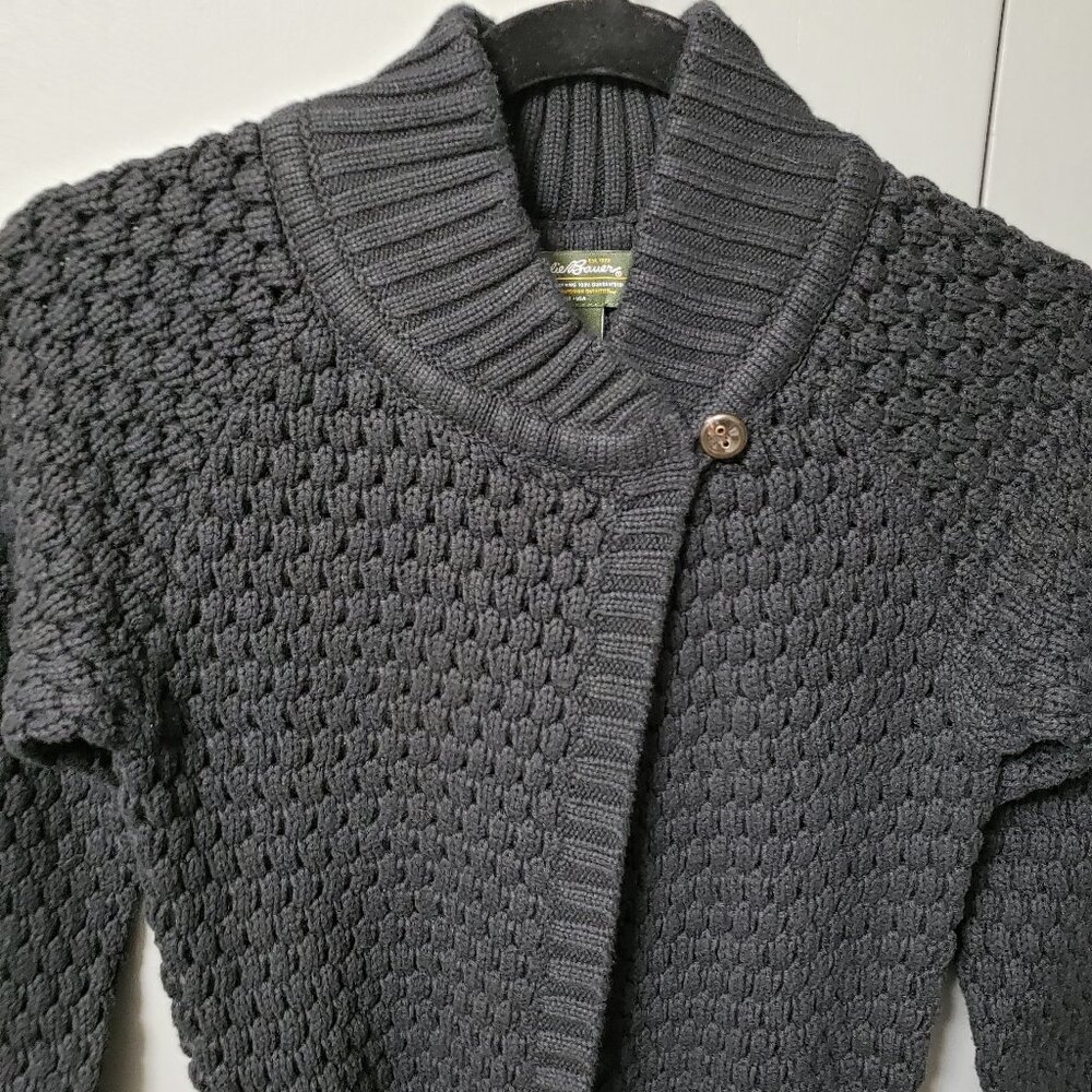 VTG Eddie Bauer Angora Blend Long Belted Cardigan